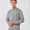 B&C ID.004 ¼ zip sweatshirt