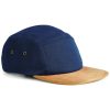Suede peak 5-panel cap