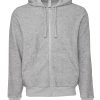 Unisex sueded fleece full-zip hoodie