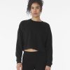 Women's raglan pullover fleece
