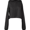 Women's cropped fleece hoodie