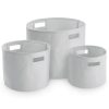 Canvas storage tubs