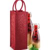 Shimmer jute bottle bag